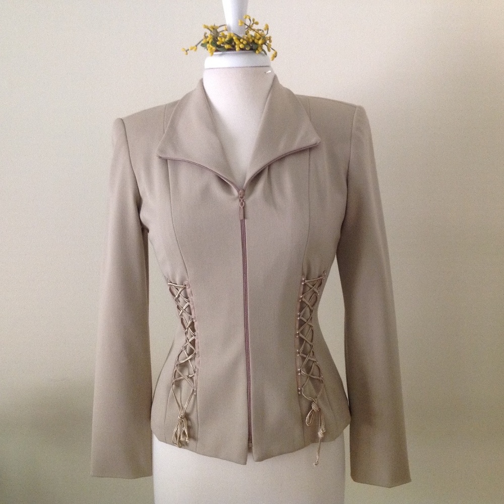 CACHE Corset Style Jacket Size 4
